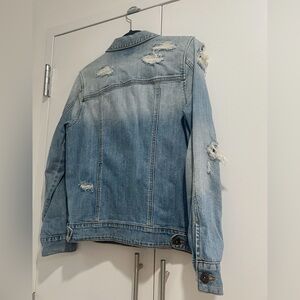 Light Blue Distressed Denim Jacket